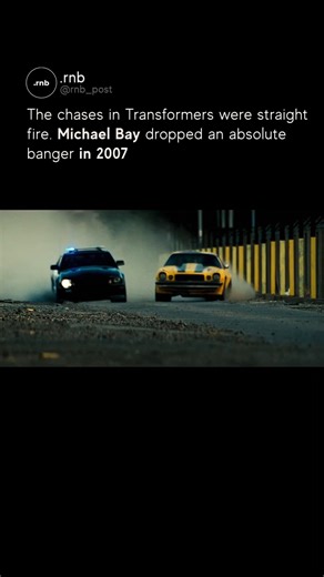 .real news brand on Instagram: "This decipticon was a real goat. Transformers hit theaters in 2007 and completely changed the game for CGI in blockbuster movies. Michael Bay teamed up with Industrial Light & Magic to bring giant robots to life in a way no one had seen before. The transformations themselves looked insanely detailed and realistic, with thousands of moving parts shifting in seconds without feeling fake. The battle scenes pushed hardware to the limit. ILM built new software just to 