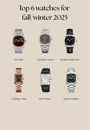 Top Men's Watch Choices: Tissot PRX vs Seiko vs Hamilton