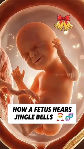 Fetus Reaction to Christmas Music | Fatal Auditory Response Explained #christmas#anatomy #shorts