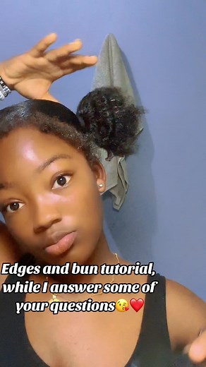 “Yo get mi?”🤣 Anyways here’s the bun/edges tutorial. Hope it was helpful❤️#VoiceEffects #foryou #fyp #tutorial #edgestutorial #hair