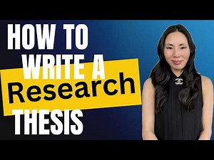 How to Write A Research Thesis Statement Step by Step