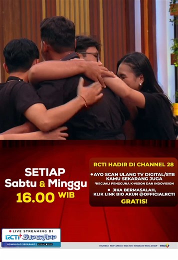 Kalian berempat tetap semangat yaa, sukses untuk diluar galeri MasterChef Indonesia. Jangan putus untuk masak dan ciptakan rasa yang lebih enak ✨ RCTI Hadir di CHANNEL 28, ikuti cara mudahnya: * Aktifkan LCN lalu scan ulang STB Kamu * Scan otomatis TV Digital Apabila masih bermasalah dengan siaran @officialrcti ditempat kamu? Silahkan cek link berikut ya ⬇️⬇️⬇️ https://bit.ly/LayananSolusiDigital