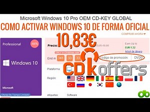 Activar Clave Windows 10 Original por Menos de 11€ Facil y Rápido Tutorial CDKoffers.com