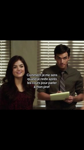 Comment je me sens quand je reste après les cours pour parler à mon prof