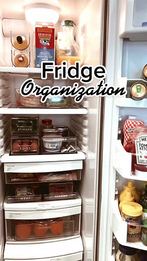 Fridge Organization with @thecontainerstore is the best way to get ready for the holidays! Products linked in bio.