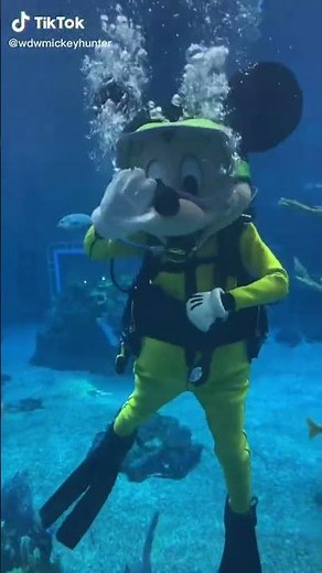 Mickey Mouse Scuba Dives at Disney's Epcot in Walt Disney World #17 (HD)