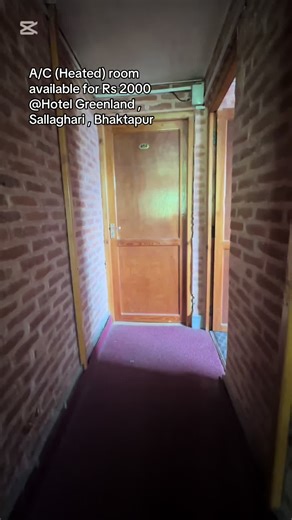 A/C Room Available at Hotel Greenland, Bhaktapur