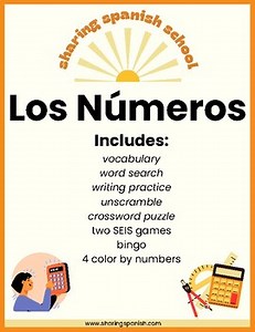 Numbers in Spanish 1-50 | Números 1-50 worksheets and activities