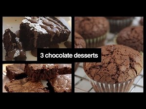 3 chocolate desserts (christmas dessert recipes)