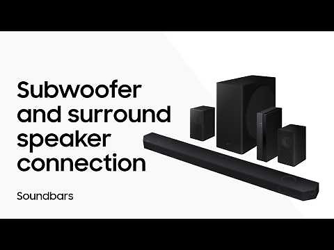 Soundbar Subwoofer & Surround Speaker Connection | Samsung US