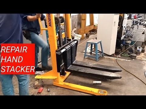 How to repair or fix a manual hydraulic hand stacker/hand lift