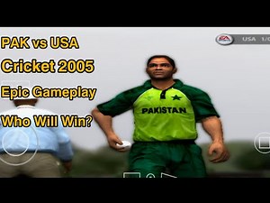 🛑 USA Shocks Pakistan?! | Cricket 2005 | PS2 Gameplay | Intense Match | 𝗠𝗼𝗯𝗶𝗹𝗲 𝗚𝗮𝗺𝗲𝗽𝗹𝗮𝘆🎮
