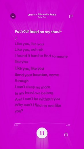 streets - silhouette remix - doja cat #fyp #foryou #spedupsounds #speedsongs #dojacat