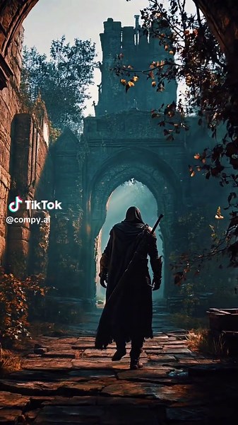 Exploring Dark Fantasy Ruins: A Medieval Animation