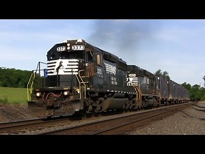 Loud SD40-2 Locomotives Roaring Down the Mainline! Part 1