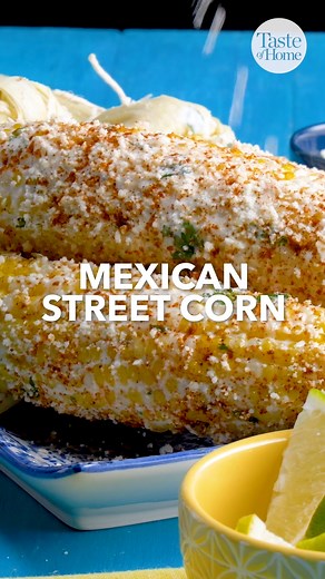 This creamy, cheesy corn will be your favorite way to enjoy grilled corn on the cob! Get the full recipe here: https://trib.al/R7FfwfL | Taste of Home
