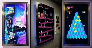 Wall-Mounted Digital Arcade Game Board - 800 Classic Video Games!