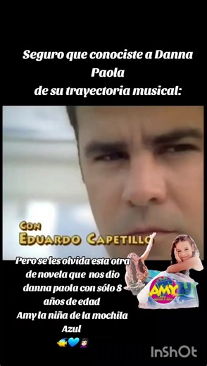 Han pasado 20 años de que Danna Paola hizo Amy la niña de la mochila Azul con tan sólo 8 años de edad desmotro así que iba a llegar más lejos en cómo actriz y cantante, y ha 20 años después mira todo lo que ha conseguido y sigue de pie para seguir adelante con su carrera a pesar de algunos haters que les dice que no canta, baila y su música no es buena. Ella ha demostrado ser una persona que vale por sí sola y que puede hacer lo que sea sin importar los comentarios que le hagan por algo está don