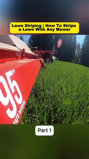 Lawn Striping How To Stripe a Lawn With Any Mower #lawncare #lawncaretips #tips #howto #lawn