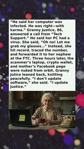 Granny Justice Deleted a Tech Scammer’s Whole Life! 💻🧓🚫