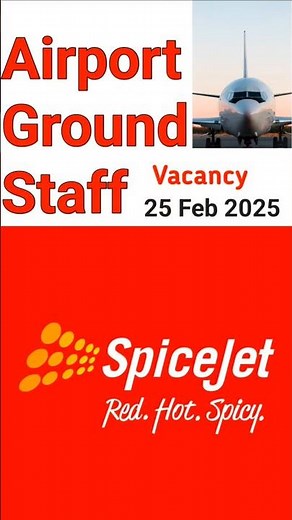 "SpiceJet Ground Staff (Aviation Security) Job | Ahmedabad Airport Walk-In Interview 2025!" #shorts