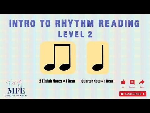 Intro to Rhythm Reading - Level 2 - Quarter Notes and Eighth Notes