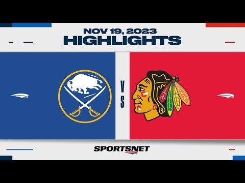 NHL Highlights | Sabres vs. Blackhawks - November 19, 2023