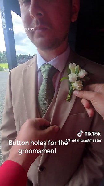 Groom Prep: Crafting Perfect Button Holes for Groomsmen