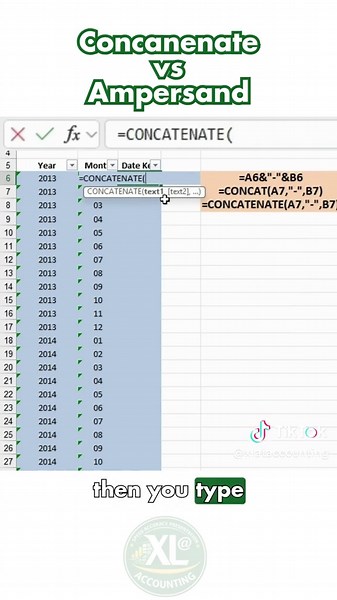Still using CONCATENATE in Excel? There's a faster and cleaner way! In this quick tutorial, you'll learn the difference between CONCATENATE and the Ampersand (&) operator, and when to use each to combine text in Excel. ⚡ In this video, you'll learn: ✅ What the CONCATENATE function does ✅ How to combine text using the & (Ampersand) operator ✅ The key differences between CONCATENATE and Ampersand ✅ Which method is easier and more efficient ✅ A practical example you can use immediately 📌 Formulas: