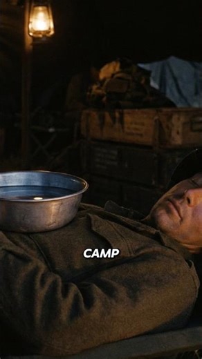 Why do soldiers sleep with bowls of water on their chests?