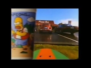 the Simpson commercial Pizza Hut cup 1991