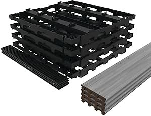 InstaDeck® Outdoor Flooring Garapa Gray Kit