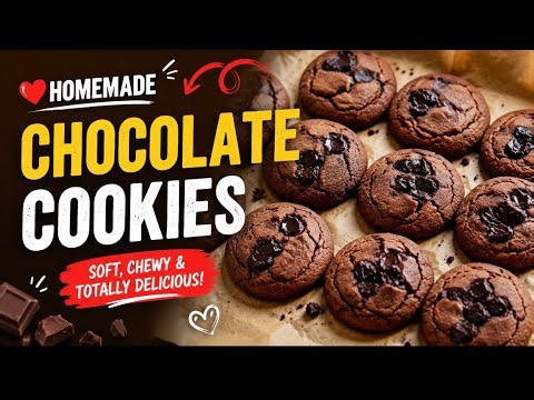 🍪 The Best Chocolate Cookies Ever! | Soft, Chewy & Bakery Style 🍫😍