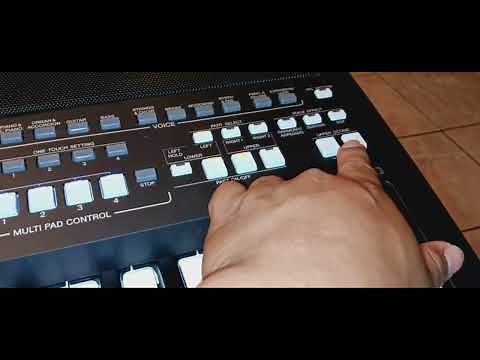 como poner piano y bajo y afinación de bajo en teclado yamaha psr sx600