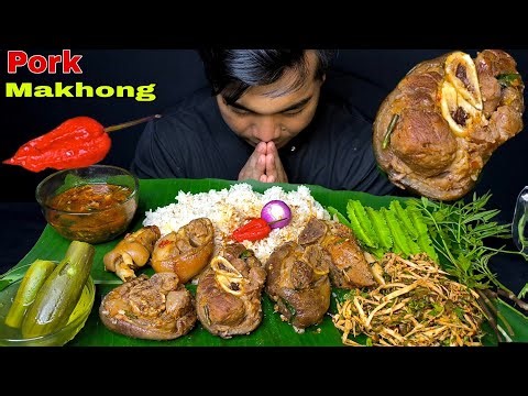 Pork Feet Mukbang Manipur Real Mukbang With Traditional Item SINGJU😋