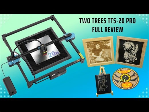 Unleash your creativity with the Two Trees TTS 20 Pro laser engraver and cutter!