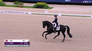 🎶 G-L-A-M-O-R-O-U-S 🎶 Reigning FEI Dressage World Champions Charlotte Fry and Glamourdale have added yet another victory to their resume, taking out the FEI Dressage World Cup™ title in 's-Hertogenbosch (NED). 🏆 The pair dazzled at the The Dutch Masters - Indoor Brabant, the last leg of the WEL series, delighting the audience with their captivating performance and catchy tunes! 💃🏼✨ Ladies and gentlemen, here they are for your viewing pleasure - Charlotte Fry and Glamourdale! 🤩 #PursuitOfPe