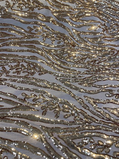 Gold Sequin Vine Mesh Fabric | All-over Sequin Embroidered Net | Glam Evening, Gown & Dress Fabric | Sold by the Yard - Etsy