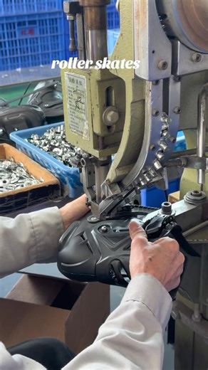 Roller Skate Machine at the Factory Tour