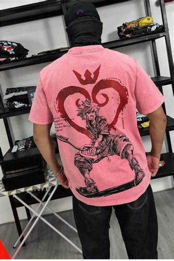 🔑 Wield the Keyblade and protect the light—Sora energy in vintage street style.#Sora #KeybladeWielder #KingdomHearts #HeartlessEmblem #SoraShirt