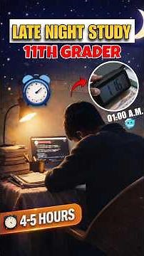 4-5 Hours late night Study routine 📚💥 | #shorts #class11th #studyvlog #trending #nightstudy
