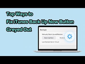 Top Ways to Fix iTunes Back Up Now Button Greyed Out