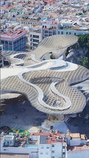 World's Largest Wooden Mushroom? The Story Behind Seville's Metropol Parasol 🤯 #3d #shorts