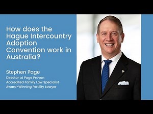 How does the Hague Intercountry Adoption Convention work in Australia?