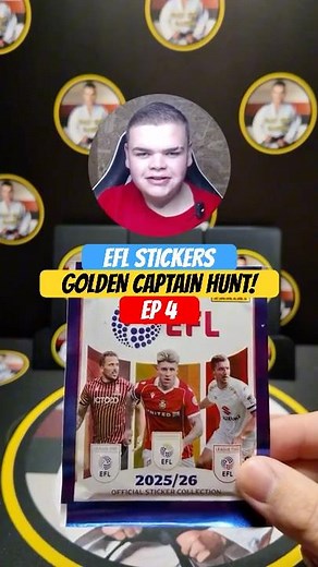 Episode 4: Opening Panini EFL Stickers hunting for SUPER RARE Golden Captain Parallels!