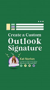 133K views · 571 reactions | Email signature makeover 彩 #outlook #email #emailtips | Miss Excel | Facebook