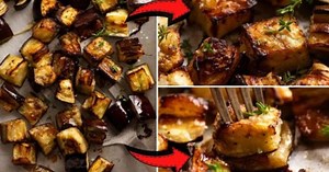 Yummy 4-Ingredient Roasted Eggplant Recipe