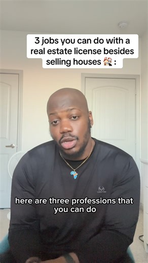 3 things you can do with a real estate license besides selling homes: ✔️ Real Estate Analyst ✔️ Property Manager ✔️ New Construction Specialist Real estate is a business — not just a transaction. #corporate #realestatenews #realestateinvestors #homeowners #homeownership | Constant Mangongo