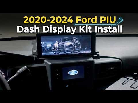 2020-2024 Ford PIU 9.26" ATO Dash Display Screen Kit Install Video