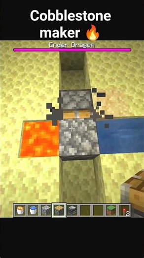 Cobblestone maker 🔥 #minecraft #gaming #minecraftshorts